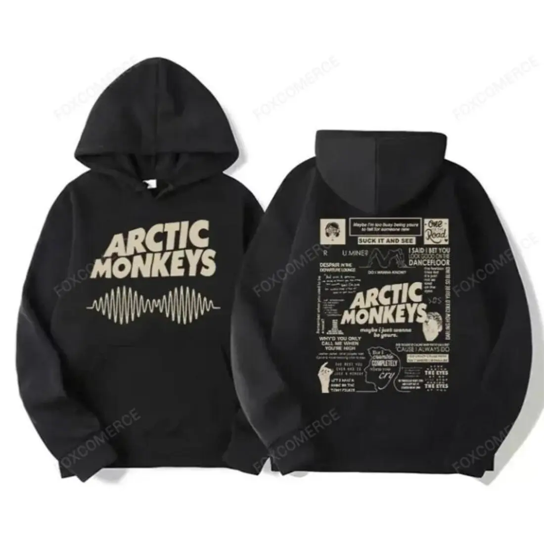 Retro Rock Arctic Monkeys Music Album Graphic Hoodies Men Vintage Oversized Y2K Hip Hop Hoodie Punk Sweatshirt Tour Plus size