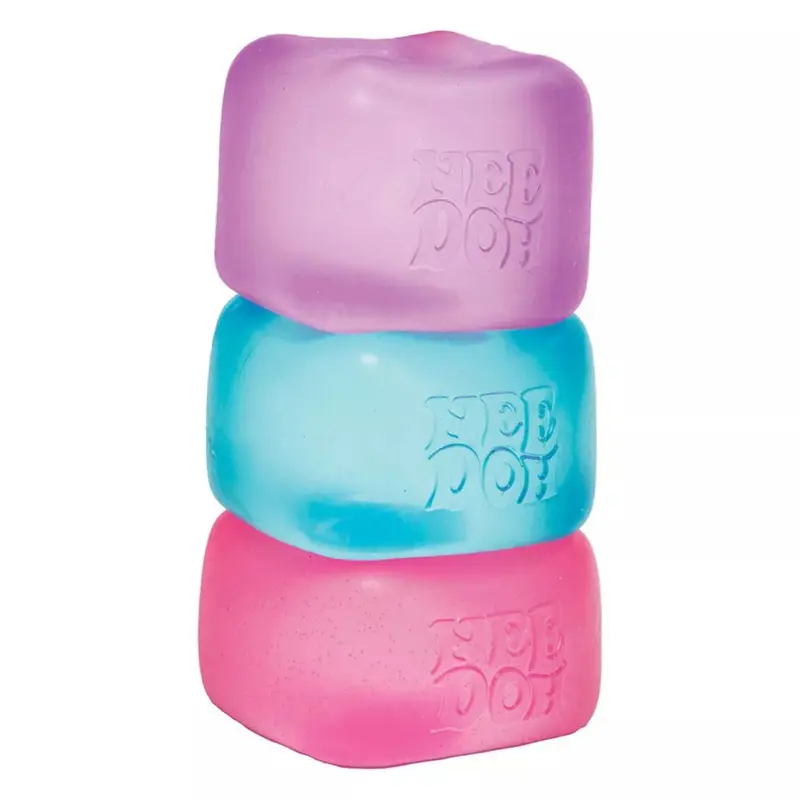 NeeDoh Nice Cube Stress Ball – Sensory Fidget Toy for Kids & Adults, Anxiety Relief, Squishy Stress Reliever, Office Desk Toy, Therapy Ball, Anti-Stress Squish Toy for Autism, ADHD, Relaxation, Classroom Focus Aid, Gift for All Ages, Baby Essentials 2