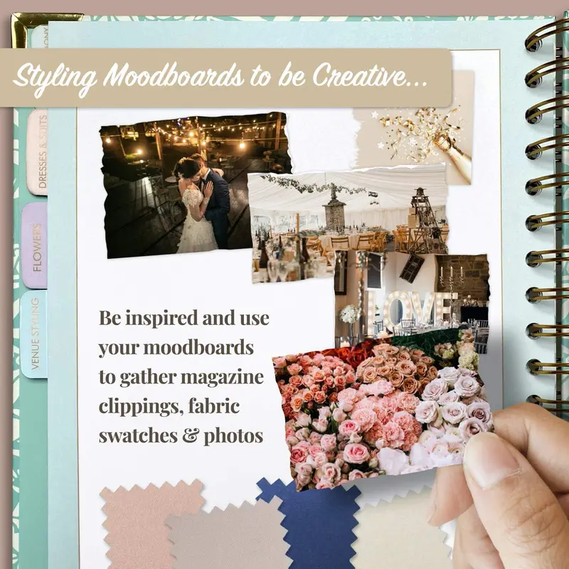 Award Winning Luxury UK Wedding Planner Engagement Gift for Brides and Grooms. A Beautiful Complete Organiser Diary with Matching Gift Box and Complementary Smartphone App 4
