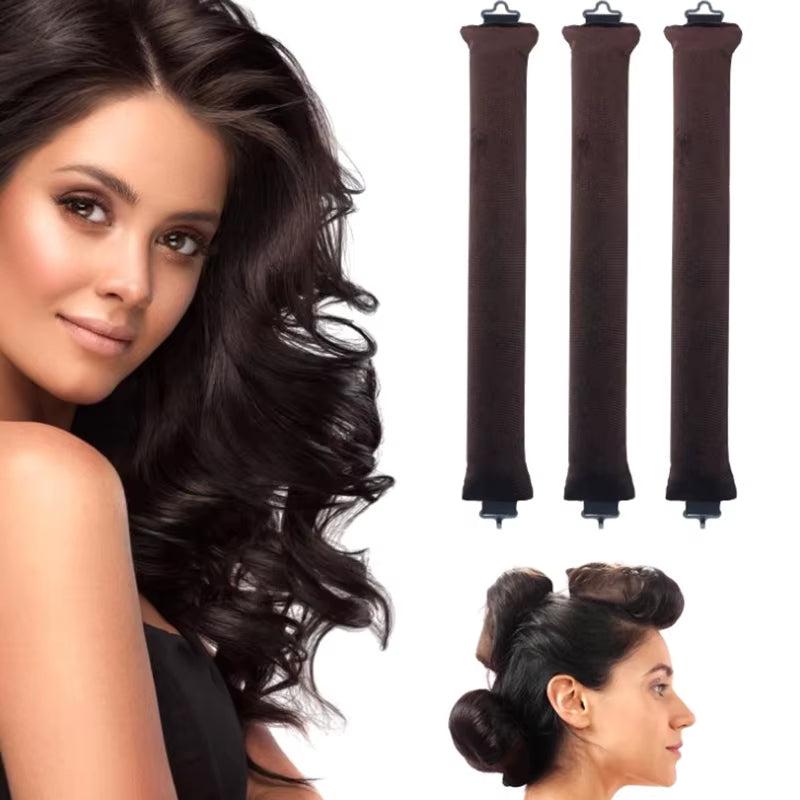 Heatless Curling Rod Headband Lazy Hair Curlers No Heat Hair Rollers Curls Sleeping Soft Flexi Rods with Hook Hair Styling Tools 1