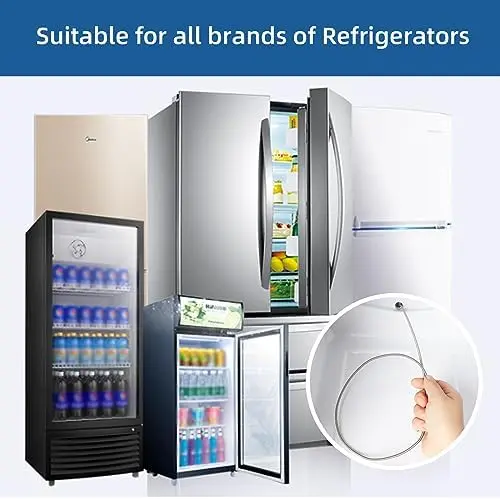Fridge Dredger Set, 5 Pcs Fridge Drain Pipe Blocked Dredging Tool Refrigerator Drain Hole Blockage Remover Kits 2