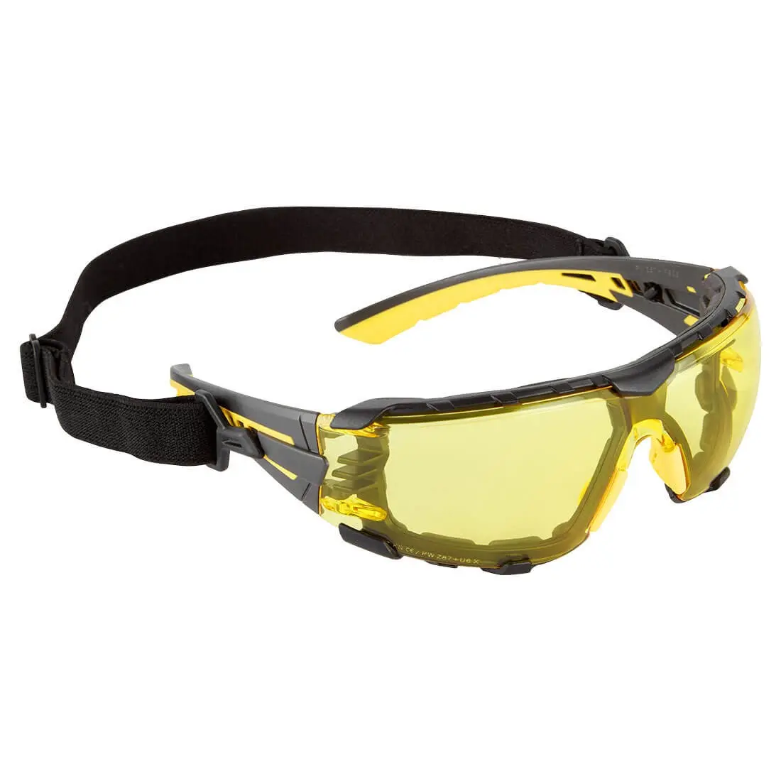 PS28 Tech Look Pro KN Safety Glasses Amber/Clear/Mirror/Smoke with Dual Lens Coating
