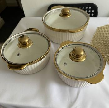 Product Review of Porcelain Soup Pot - 3 Different Sizes for Home Kitchen - Cookware from A**l 0