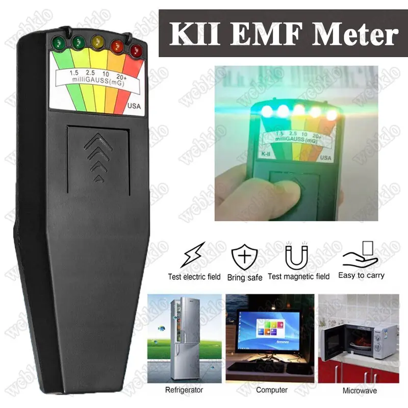 NEW! EMF Meter Hunting Magnetic Field Detector Paranormal Equipment Tool UK 1