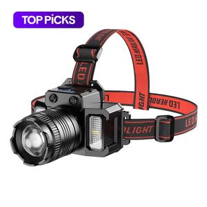 LED Headlamp, USB Rechargeable Waterproof Headlamp for Exploration, Outdoor Camping Supplies, Outdoor Flashlight
