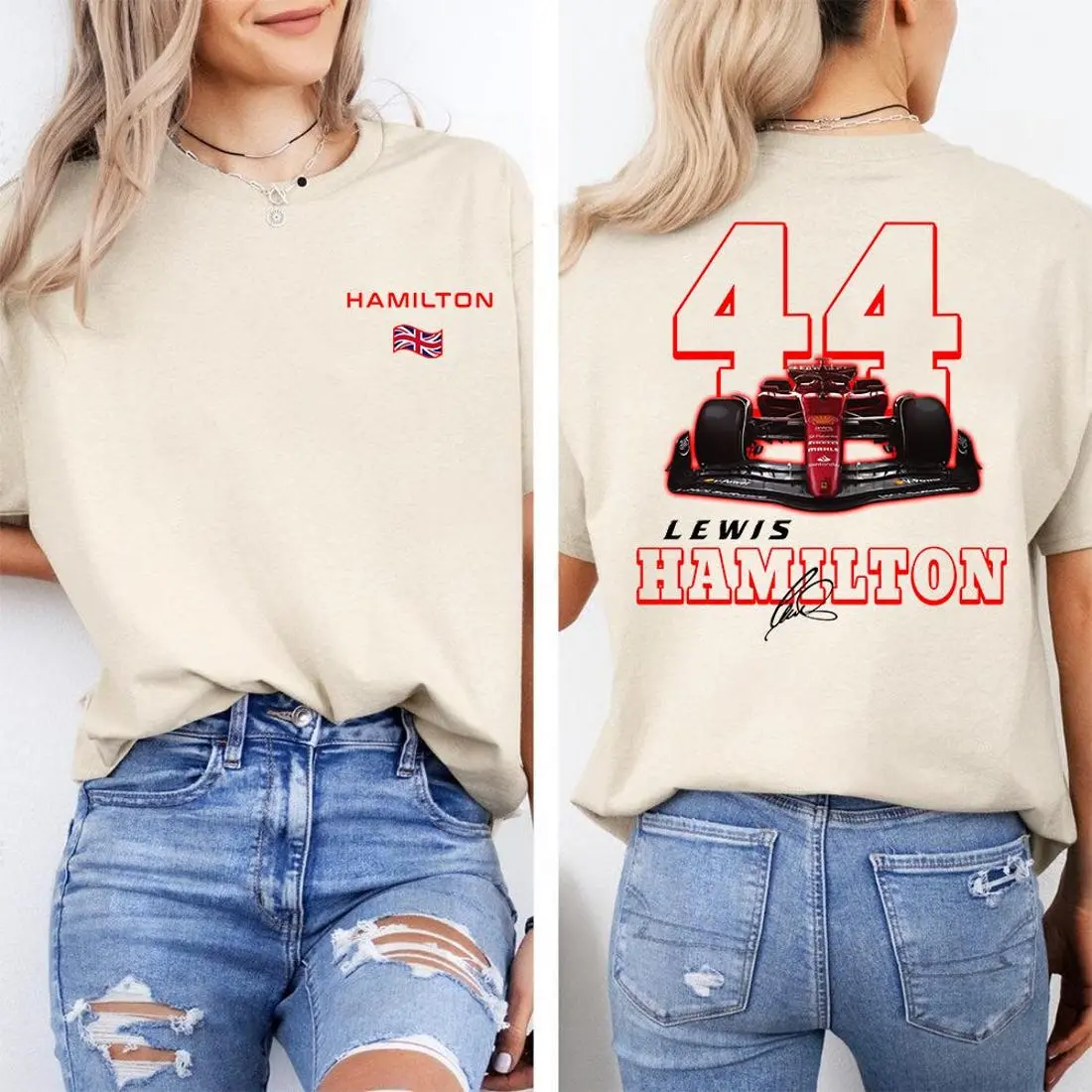 Lewis Hamilton Formula One , F1 Two Sides Shirt, Lewis Hamilton Shirt, Lewis Hamilton 44