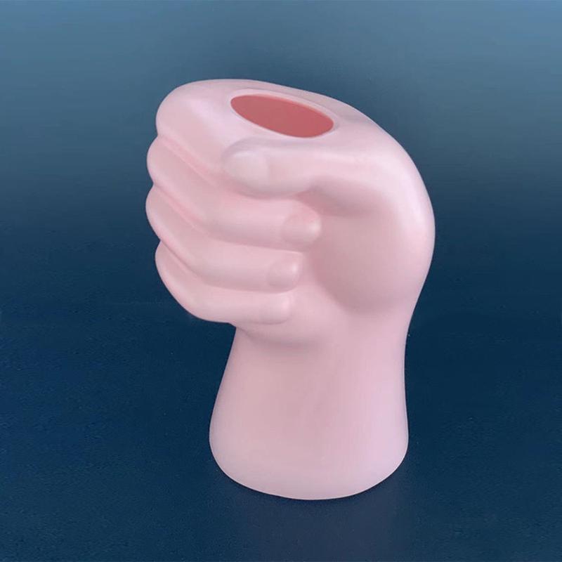 Product Introduction of Creative Modern Simple Hand Shape Flower Vase Decoration Home Plastic Vase White Imitation Ceramic Flower Pot Flower Arrangement 19
