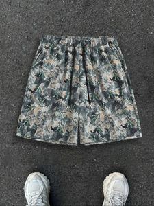 Men's Camo & Argyle Print Loose Fit Shorts, Casual Comfy Breathable Shorts for Summer, Fashion Men's Bottoms for Daily Wear