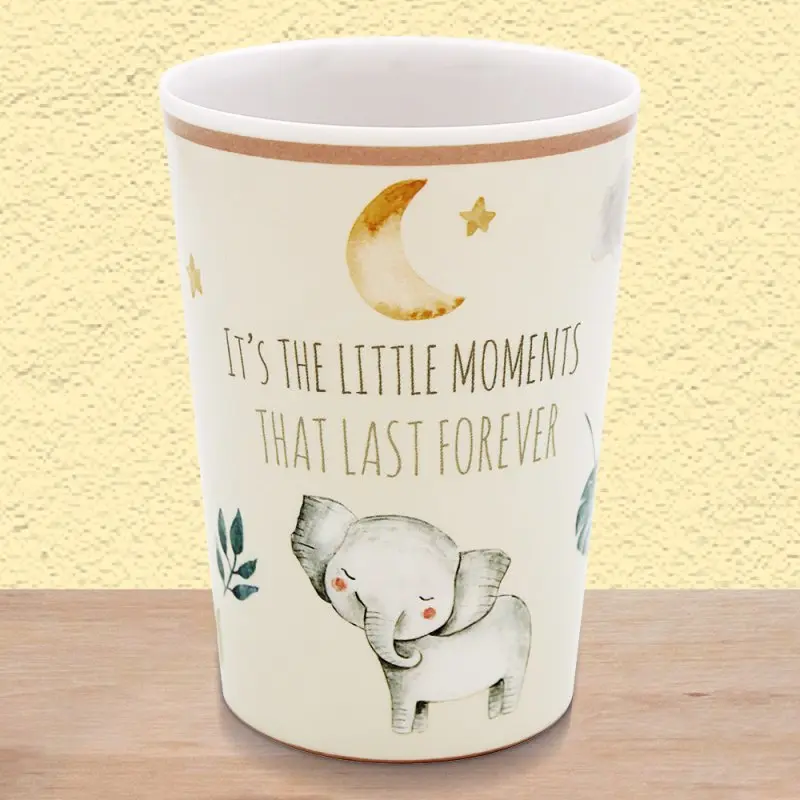 Little Moments Beaker Cup for Kids Toddler BPA Free Lion Elephant Giraffe Design 1