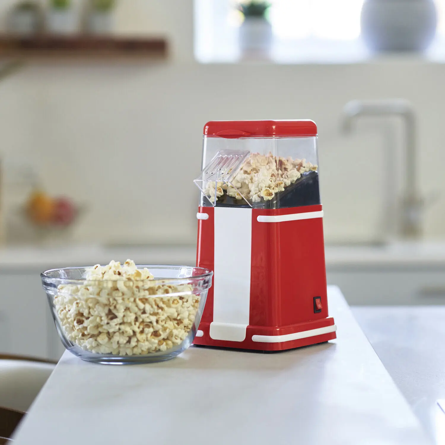 Popcorn Maker Electric Automatic No Oil Fat Free and Healthy