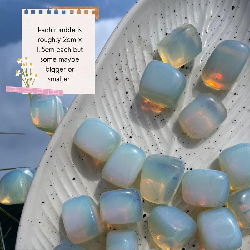 Opalite Tumbles | Man-Made Crystal | Brings Optimism + Joy 1