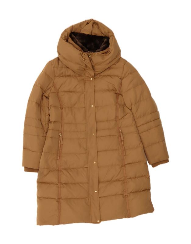 Pre-Owned Vintage ZARA Womens Hooded Padded Coat UK 20 2XL Brown 1