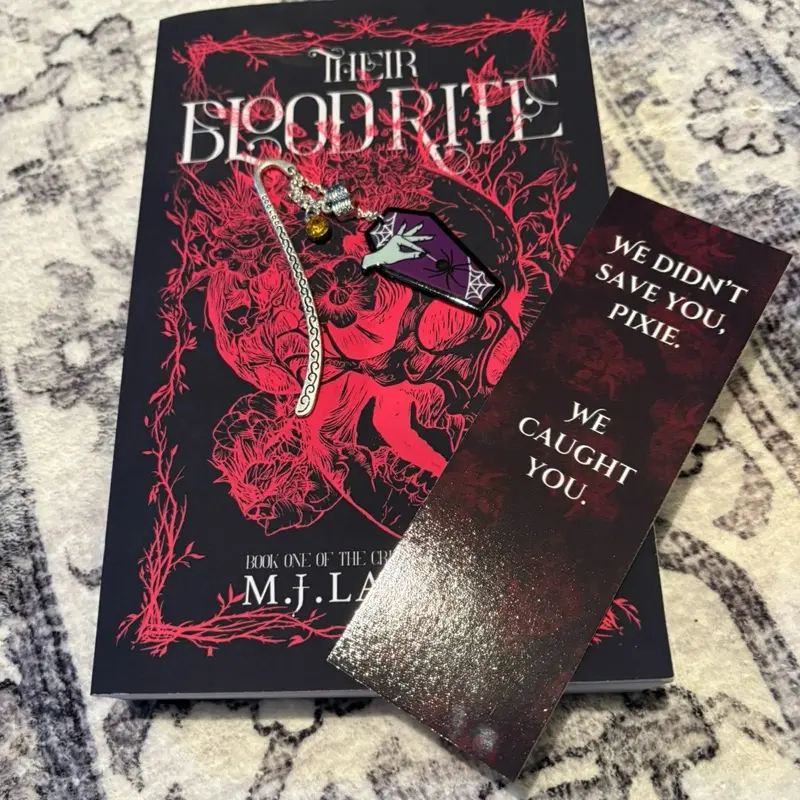 Signed by the author! Their Blood Rite paperback (plus bookmark or keyring) 0