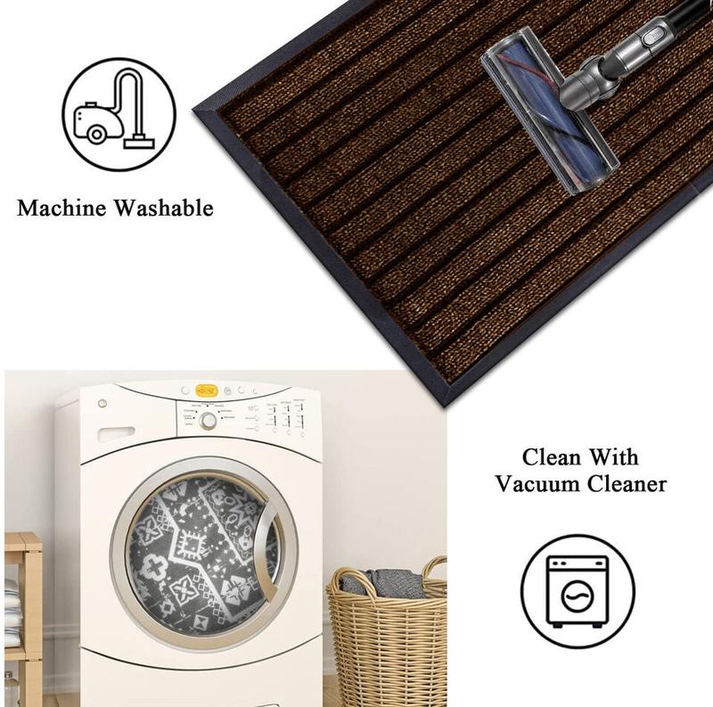Heavy Duty Rubber Barrier Mat Small Large Door Mat Hallway Runner Kitchen Rugs 1