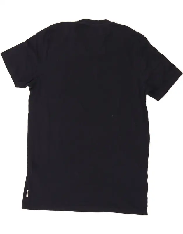 Pre-Owned Vintage JACK & JONES Mens Slim Fit Graphic T-Shirt Top XL Navy Blue Cotton 2