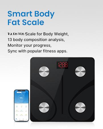 Product Introduction of Digital Bathroom Scales for Body Weight, Weighing Scale Electronic Bath Scales with High Precision Sensors Accurate Weight Machine for People, LED Display, Step-On, Black, Core 1S (Pack of 4) 7