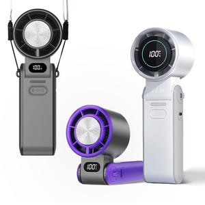 Portable Handheld Fan, 3600mAh Rechargeable Mini Fan with LED Display, Multifunctional Smart Control Fan for Travel, Outdoor, Exercise, Work, Home USB Portable Personal Fan