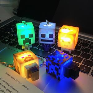 Minecraft merchandise, luminous character models, toys, fun backpack charms, gifts