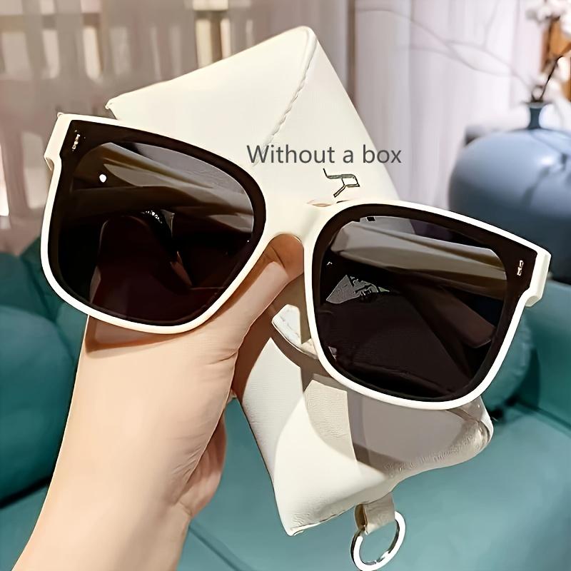 RISELDAJOR  Polarized Anti-Glare Fashion Glasses for Both Genders, Featuring a Large Square Frame. Perfect Fit Over Glasses for Driving, Beach Outings and Travel, Offering a Trendy Look. 7
