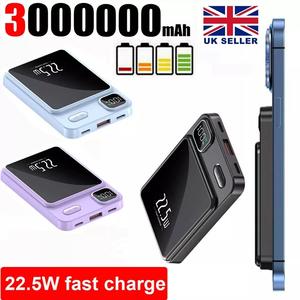 300000mAh Power Bank Magnetic Battery Pack Wireless Charger for iPhone 15/14/13 Accessories Charging magsafe  powerbank Port Compact Smartphone Chargeable