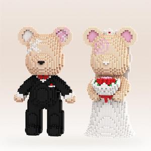 Bear Design, 3680pcs/set DIY Small Building Blocks Model, Creative Toy, Decompression Toy, Suitable for Birthday Gift, Building Sets, Block Figures