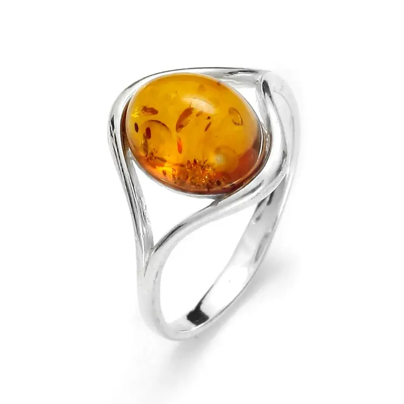 Baltic Amber 925 Sterling Silver Ring 0