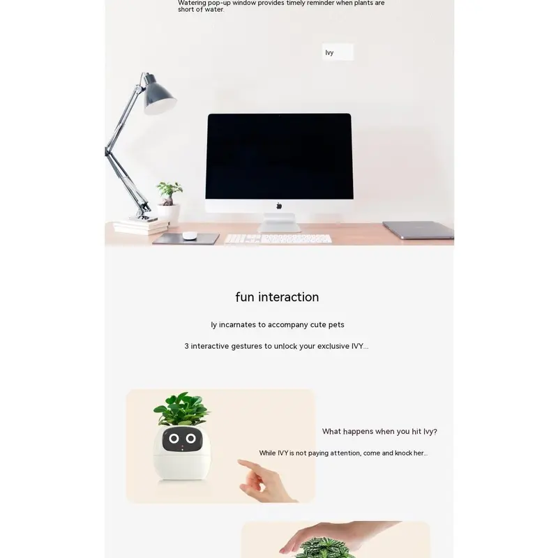 Smart Planter Endless Fun Over 49 Rich Expressions 7 Smart Sensors And AI Chips Make Raising Plants Easy And Fun 1