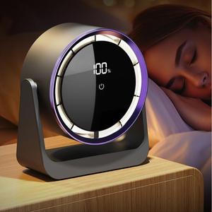 USB Rechargeable Air Circulation Fan, Portable Desktop Fan with LED Display, Cooling Personal Fan for Home Office Bedroom, Bladeless Fan, Multipurpose Fan, Mini Fan, Bladeless Vertical Fan