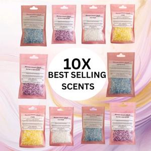 10 Best selling highly scented Sizzler achets, Home fragrance sachet with over half a kilogram of freshener Aromas - Shelf Life of 12 Months, Random bundle.