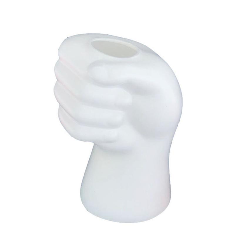 Product Introduction of Creative Modern Simple Hand Shape Flower Vase Decoration Home Plastic Vase White Imitation Ceramic Flower Pot Flower Arrangement 22