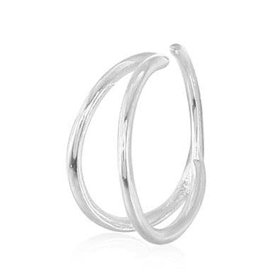 Double Nose Ring Piercing For Single Hole Noses horseshoe 3