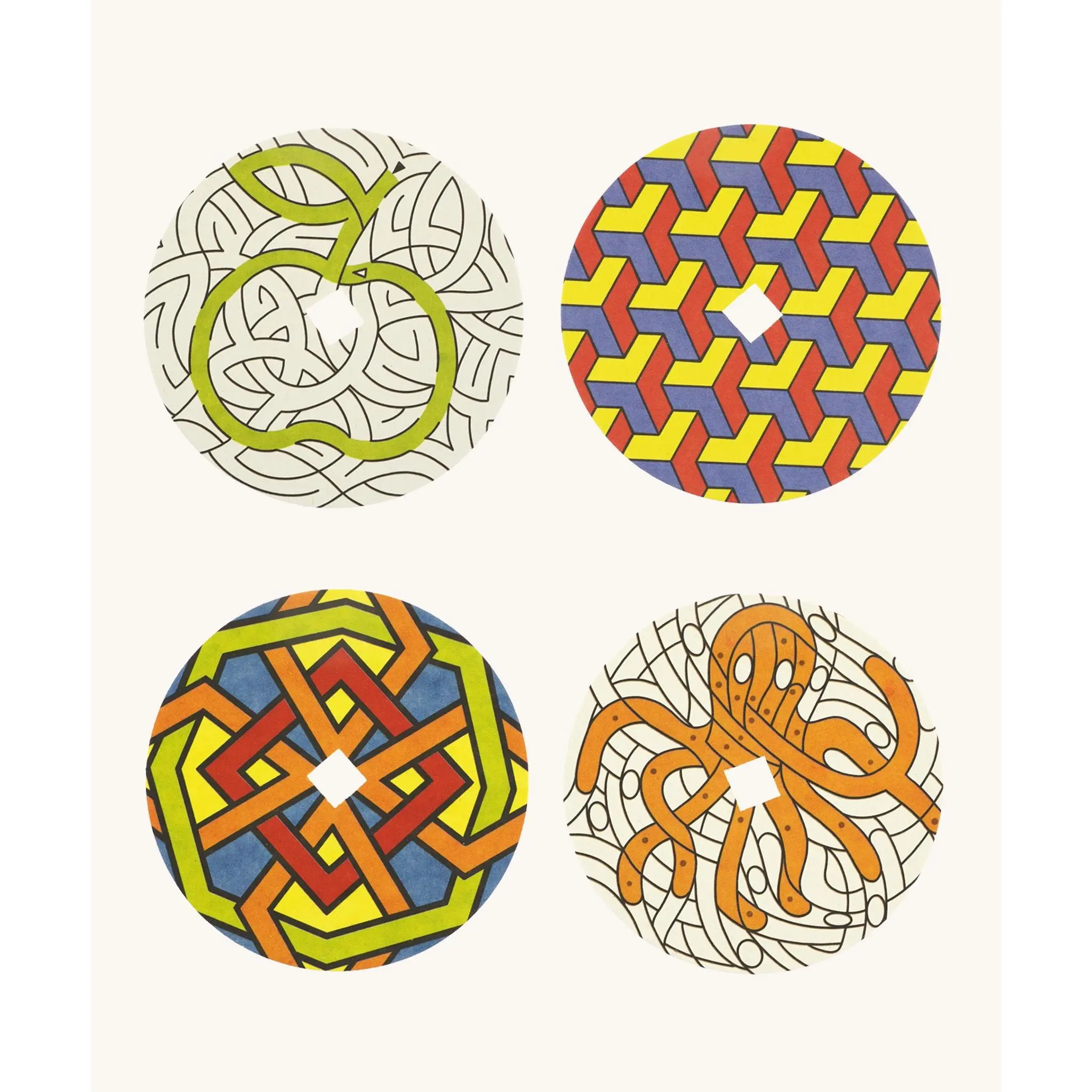 Mader 4 Replacement Discs for 'So And So' Set - Patterns