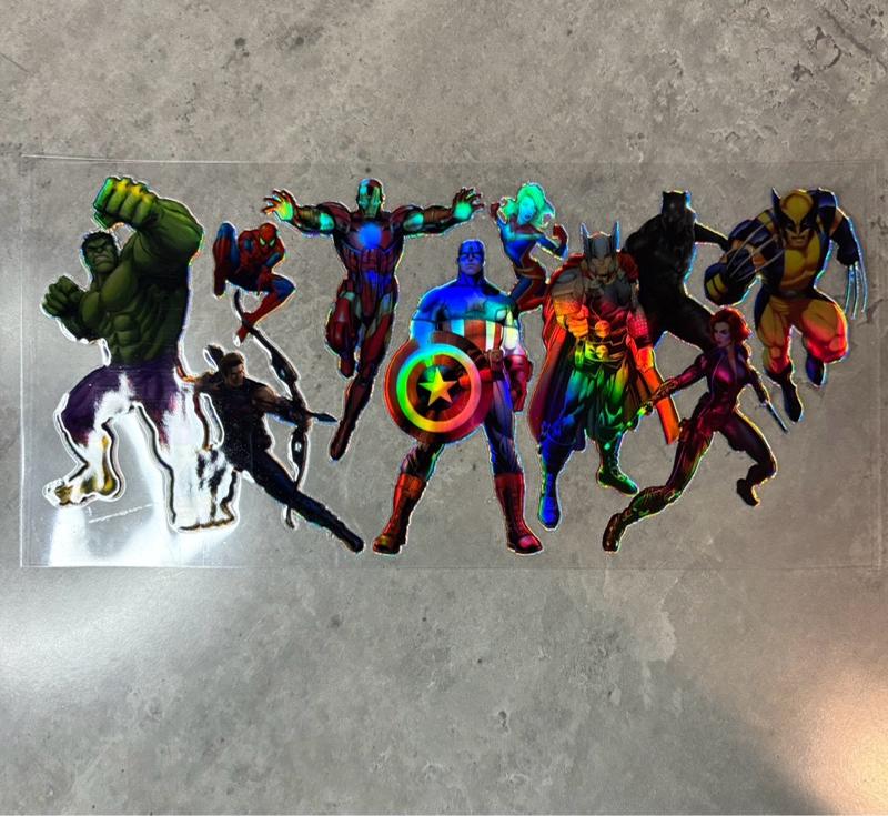 Product Introduction of (RANDOM PICK) HOLOGRAPHIC UV DTF Cup Wraps 10PCS - Multiple Themes - See Listing for Details FREE GIFT WITH PURCHASE 11