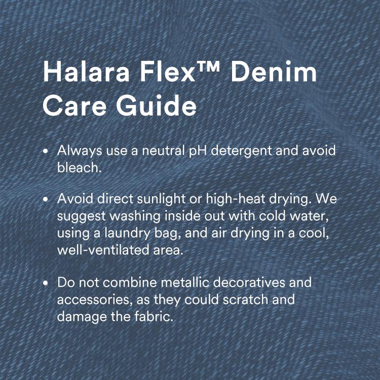 Product Introduction of Halara Flex™ V Neck Side Pocket Washed Stretchy Knit Denim Casual Overalls 15
