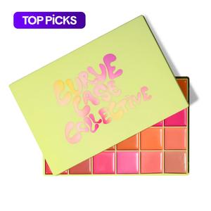 Curve Case Collective Cream Blusher Xl Palette, Made By Mitchell, Blushes, Multicolor Topical Cosmetic, Neon Oranges Holiday Makeup, Glow Beauty Cosmetics, Cosmetics Products, Strawberry Cream Color #TOP PICKS