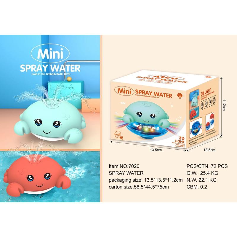 Douyin's same electric induction water spray ball, baby bath, bathroom light, music, water toy, spray whale 9