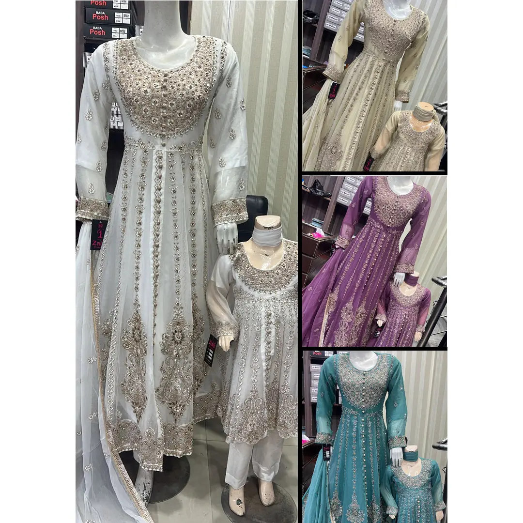 SHAZ1778 - Readymade - Chiffon - Mummy n Me Outfit