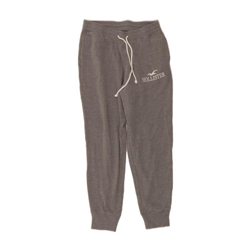 Pre-Owned Vintage HOLLISTER Womens Graphic Tracksuit Trousers Joggers UK 12 Medium  Grey 1
