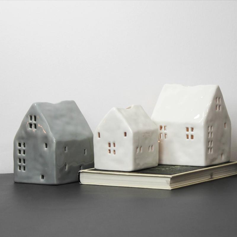 Mini Ceramic Tealight House – XS Size | Glazed Gift Home Decor 🕯️ 3