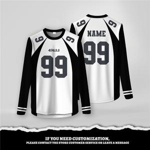 Free Custom Long-sleeved Street Style Sweatshirts for Men and Women Within 12 Hours. Round Neck Digital Printed Long-sleeved T-shirts