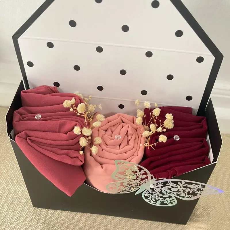 Chiffon / Jersey Hijab Envelope Gift Set for Women and Girls - Perfect Gift hijabs 6