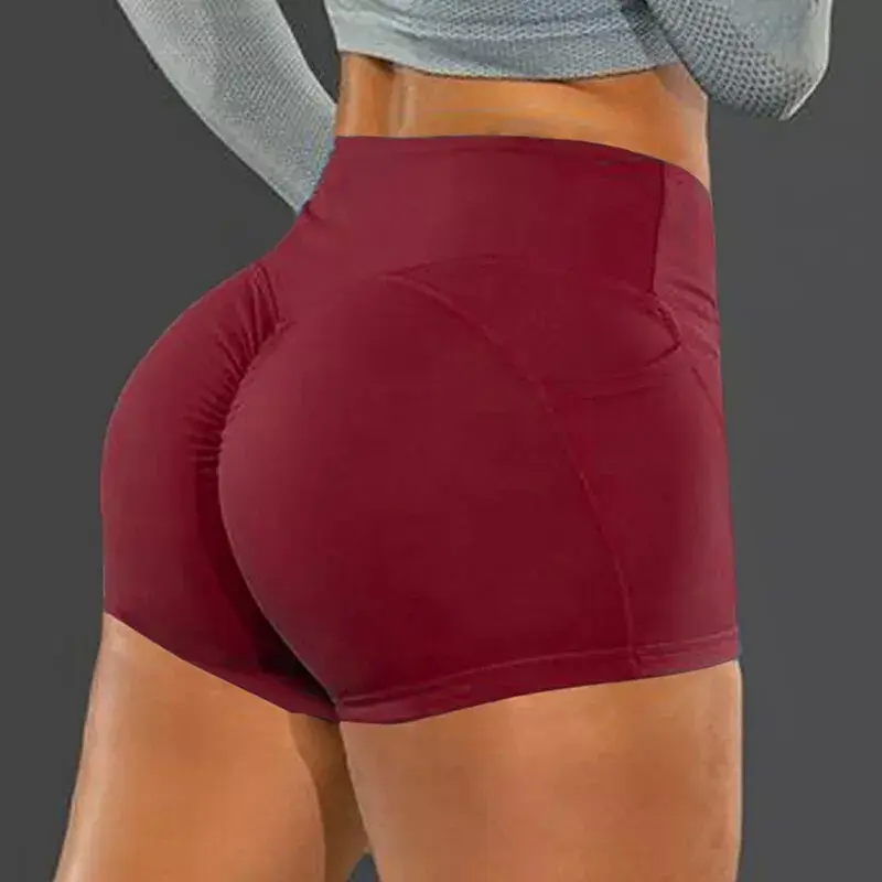 Hot Pants High Waist Yoga Shorts Butt Lift Scrunch Booty Gym WOMENS Sport Bottom 4