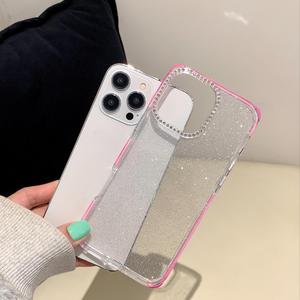 Glitter Phone Case with Lens Protector, Anti-drop Phone Protective Cover, Phone Accessories Compatible with iPhone 11 12 13 14 15 Pro Max, Casing