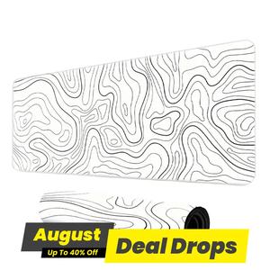 Creative Geometric Pattern Mouse Pad, 1 Count Office Mouse Mat with Stitched Edges & Non-slip Rubber Base, Desktop Mouse Pad, Office Supplies, Pc Accessories, Desk Accessory, Desk Gadgets, Home Office, Desk Organizer