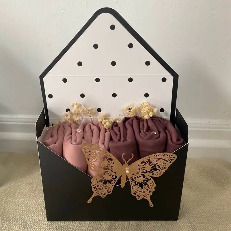 Chiffon / Jersey Hijab Envelope Gift Set for Women and Girls - Perfect Gift hijabs 8