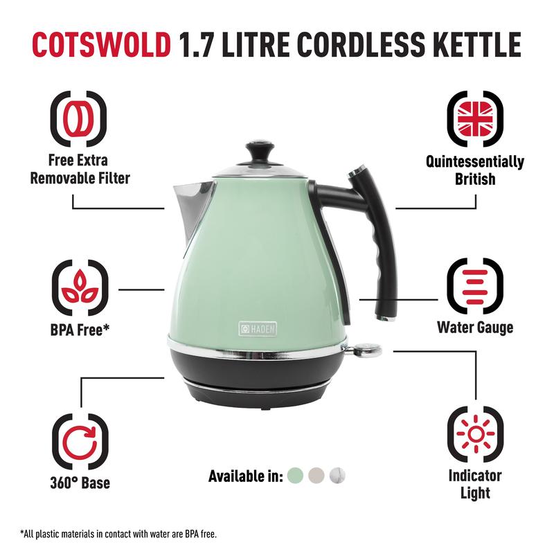 Haden Cotswold Sage Kettle 2