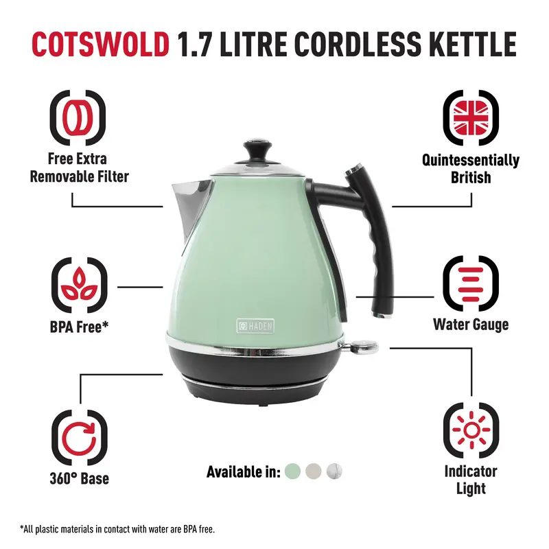 Haden Cotswold Sage Kettle 2