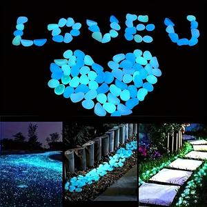 Luminous Stone, 150/300pcs Glow in The Dark Stone, Micro Landscape Decoration, Garden Decoration, Home Decor, Garden Decoration Supplies, Outdoor Decor