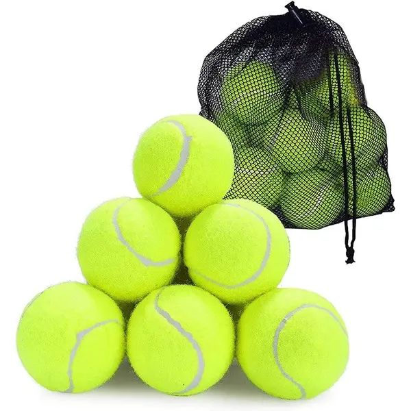 Tennis Balls With Mesh Bag, Sport Play Dog Toy Ball Sturdy & Durable, Great For Lessons, Practice, Throwing Machines & Playing with Pets (Pack Of 24)) 0
