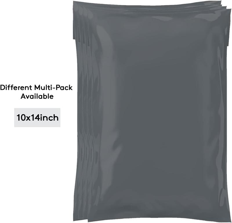Mailing Bags, Grey Parcel Delivery Bags with Self-Seal Closure, Flexible Lightweight and Tear Proof Postal Mailing Bags, Multipack Mailing Envelope Bags (10x14, 25pk) 5